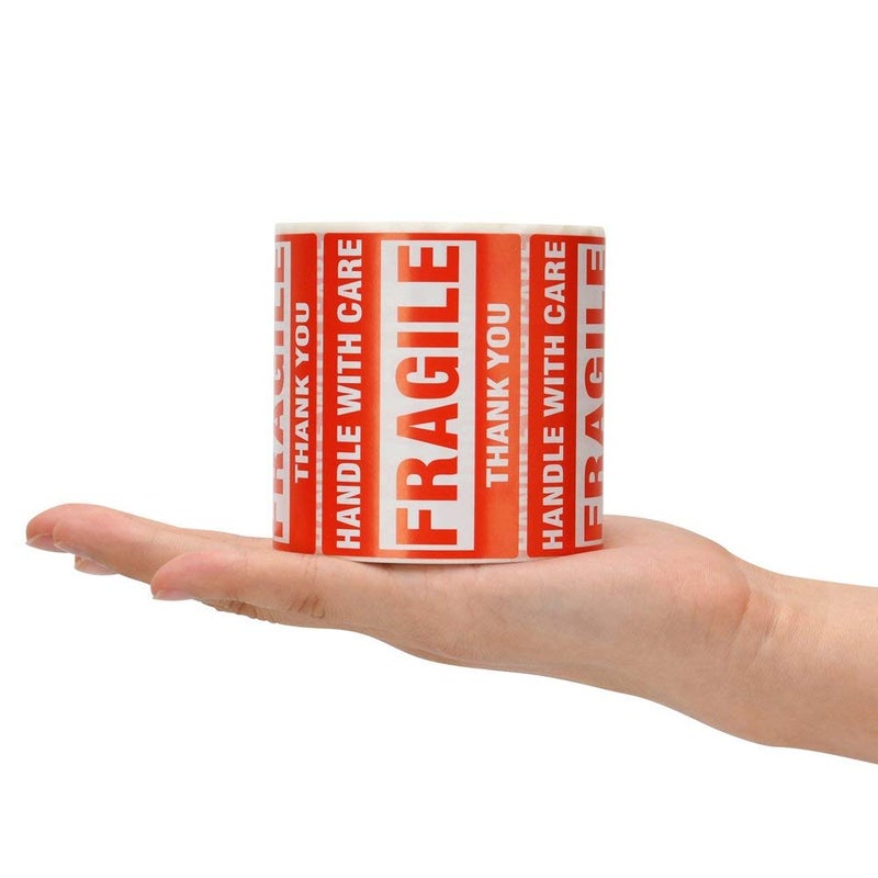 FungLam [1 Roll, 500 Labels] 2" x 3" Fragile Stickers Handle with Care Warning Packing/Shipping Labels - Permanent Adhesive - Image 5